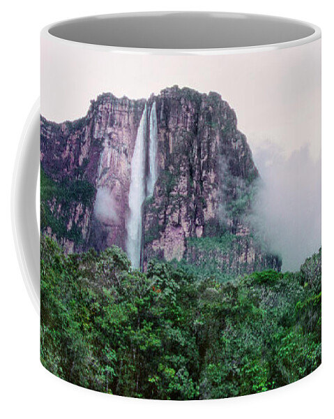 Dave Welling Coffee Mug featuring the photograph Panorama Angel Falls Canaima Np Venezuela by Dave Welling