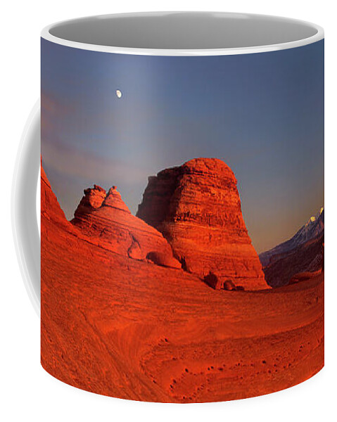 Dave Welling Coffee Mug featuring the photograph Panorama Delicate Arch Arches National Park Utah by Dave Welling
