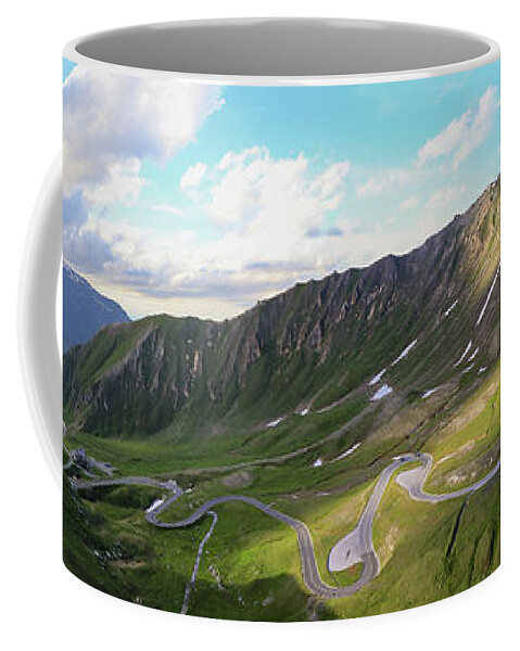 Alpine Coffee Mug featuring the photograph Grossglockner High Alpine Road by Vaclav Sonnek