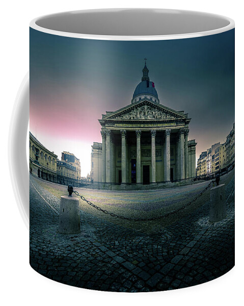 Architecture Coffee Mug featuring the photograph Pantheon At Sunrise by Jerome Labouyrie
