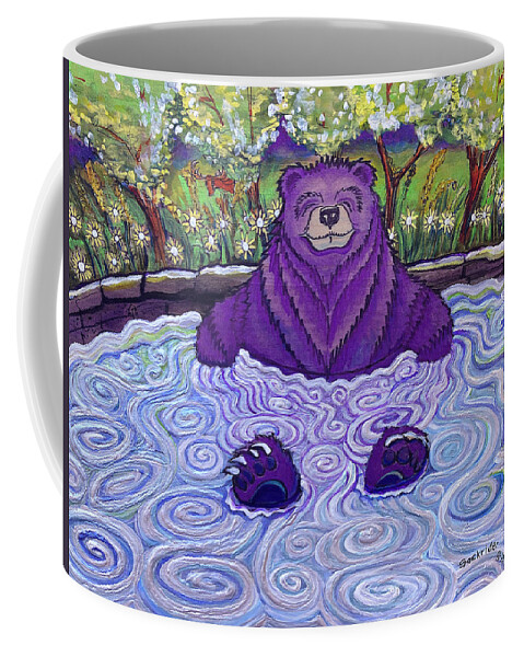 Papa Coffee Mug featuring the painting Papa Bear by David Sockrider
