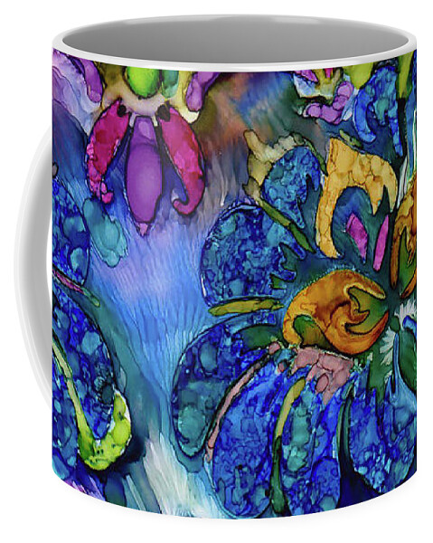 Flowers Coffee Mug featuring the painting Paradise 2 by Winona's Sunshyne