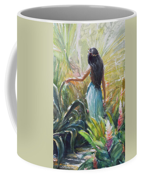 Paradise Coffee Mug featuring the painting Paradise Found by Steve Henderson