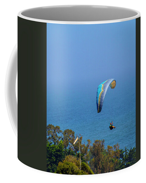 Paragliders Coffee Mug featuring the photograph Paragliding on a Breezy Afternoon 4 5.30.22 by Lindsay Thomson