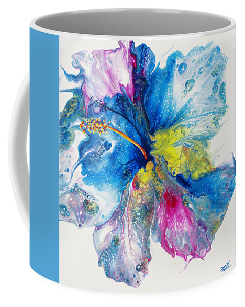 Flower Coffee Mug featuring the painting Pardise Blooms by Darice Machel McGuire