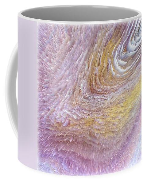 Square Coffee Mug featuring the digital art PARFUME - Height-Map-3d by Themayart