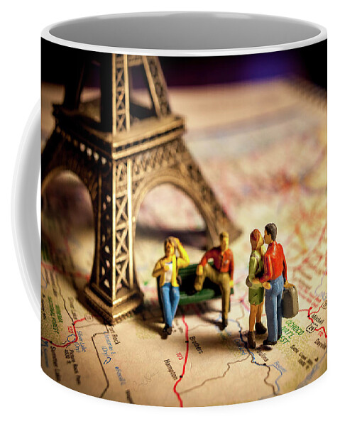 Paris Coffee Mug featuring the photograph Paris Lovers by Craig J Satterlee