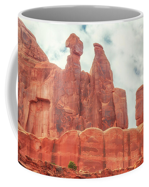 Landscape Coffee Mug featuring the photograph Park Avenue Trail Rock Formations by Marc Crumpler