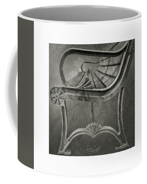 Park Bench Coffee Mug featuring the photograph Park Your Butt by Rene Crystal