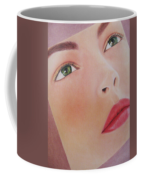 Woman Coffee Mug featuring the painting Part Of You 1 by Lynet McDonald