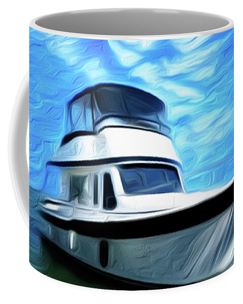 Boat Coffee Mug featuring the digital art Passage by Sand Catcher