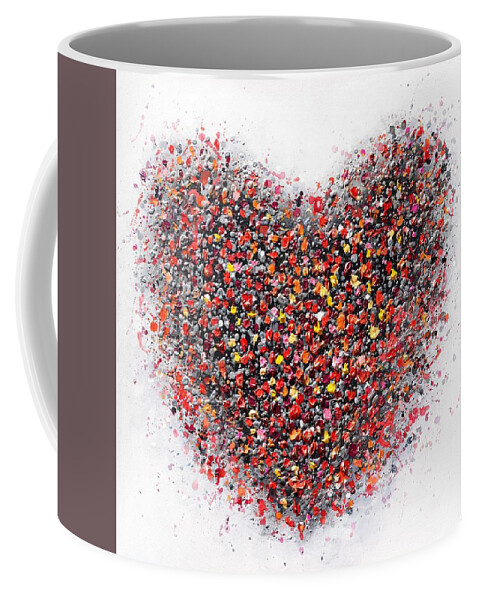 Heart Coffee Mug featuring the painting Passion by Amanda Dagg