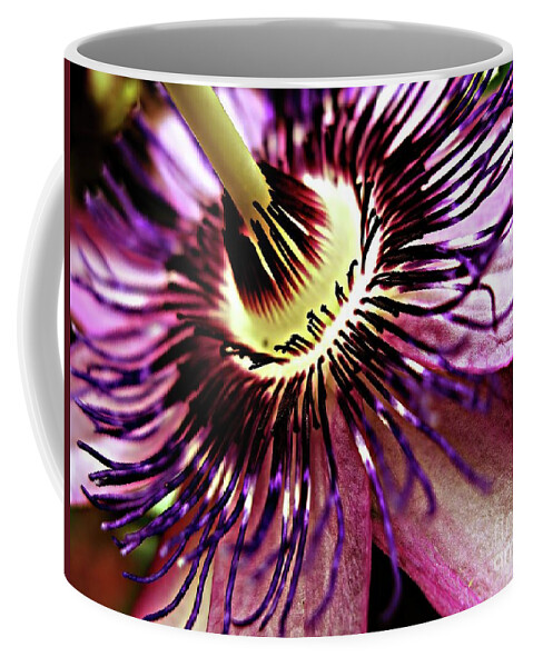 Floral Coffee Mug featuring the photograph Passion Flower by Jolanta Anna Karolska