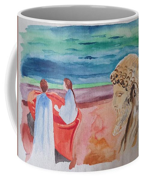 Masterpiece Paintings Coffee Mug featuring the painting Past and Future by Enrico Garff