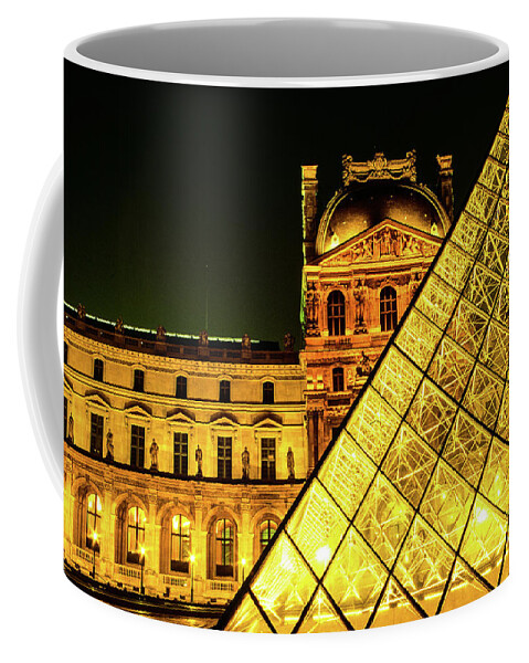 Louvre Coffee Mug featuring the photograph Past And Present - Louvre Museum, Paris, France by Earth And Spirit