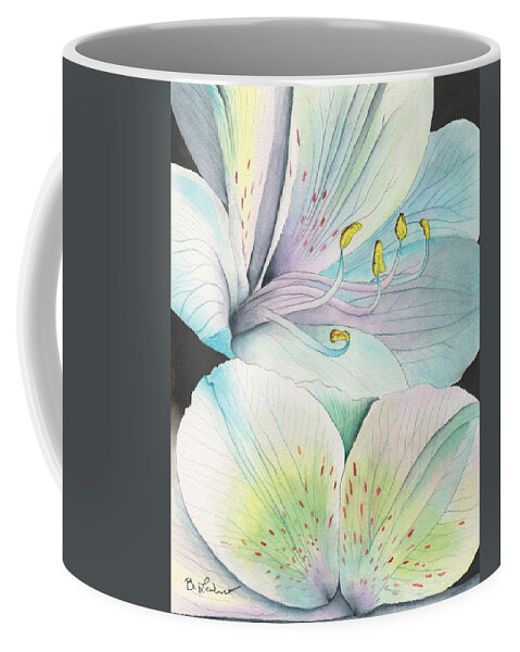 Pastel Floral Coffee Mug featuring the painting Pastel Beauty by Bob Labno