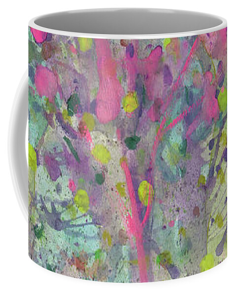 Abstract Coffee Mug featuring the painting Beauty of Life by Tessa Evette