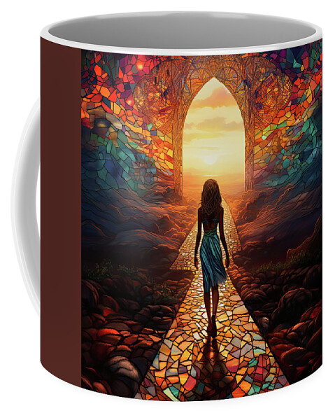 Christian-themed Artwork Coffee Mug featuring the digital art Pathway To Heaven by Gian Smith