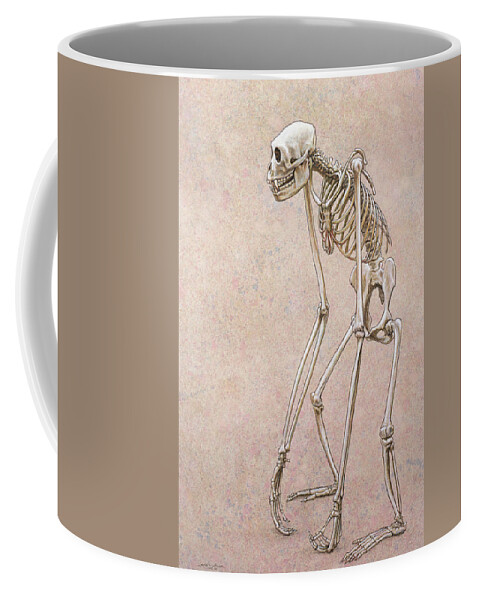 Patience Coffee Mug featuring the drawing Patient by James W Johnson