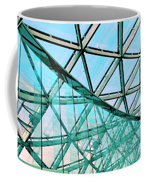 Architecture Coffee Mug featuring the photograph Patterned Sky by Eena Bo