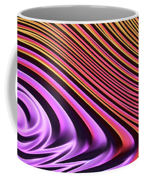 Abstract Coffee Mug featuring the digital art Patterns in Colour by Manpreet Sokhi