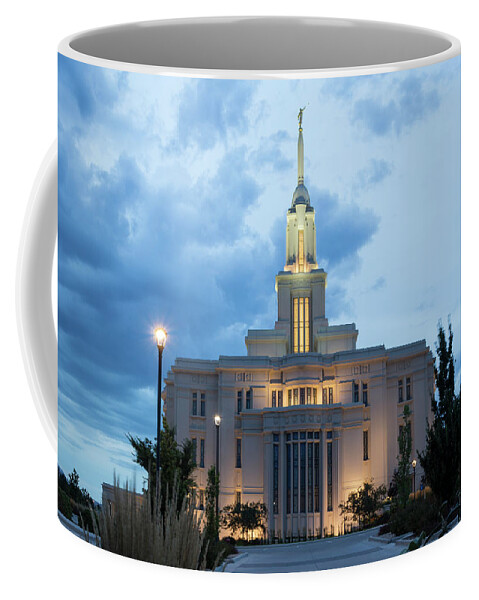 Architecture Coffee Mug featuring the photograph Payson Utah Temple by K Bradley Washburn