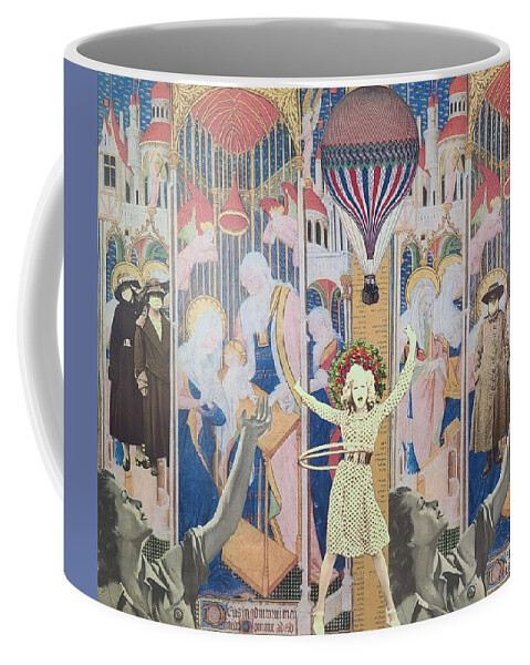 Illuminated Manuscript Coffee Mug featuring the mixed media Peace of Mind by Lisa Sheets