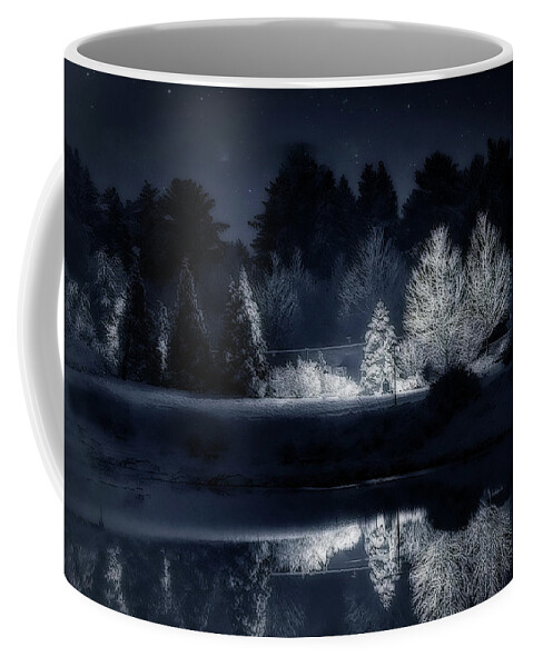 Holiday Card Coffee Mug featuring the photograph Peace on Earth Holiday Card Blank by Jim Signorelli