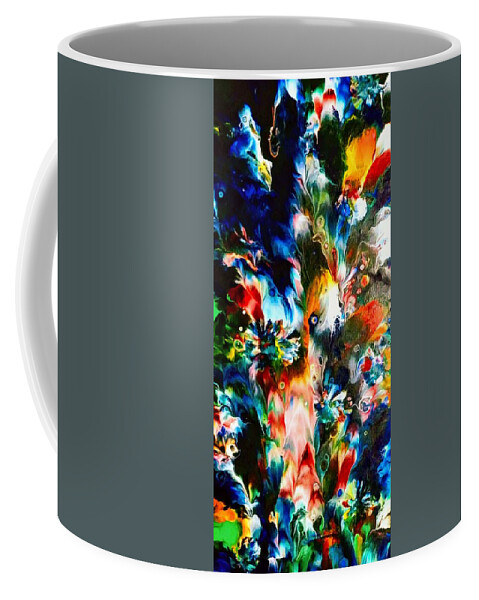 Peacock Coffee Mug featuring the painting Peacock by Anna Adams