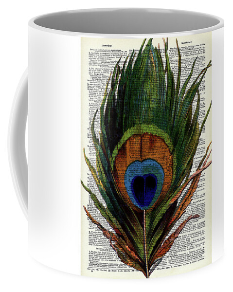 Peacock Feathers All Over Coffee Mug 