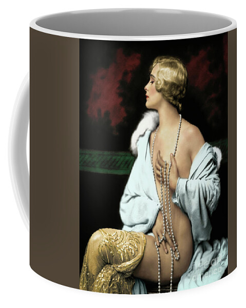 Vintage Coffee Mug featuring the digital art Pearls by Franchi Torres