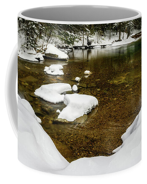 Basin Trail Nh Coffee Mug featuring the photograph Pemigewasset Pool, Basin Trail. NH by Michael Hubley