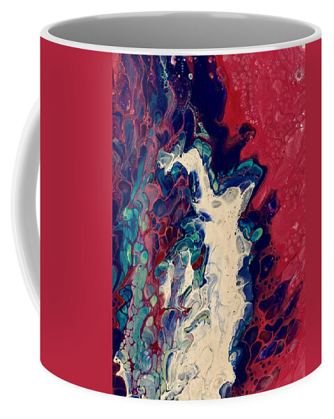Acrylic Pour Coffee Mug featuring the painting Pentecost by Danielle Rosaria