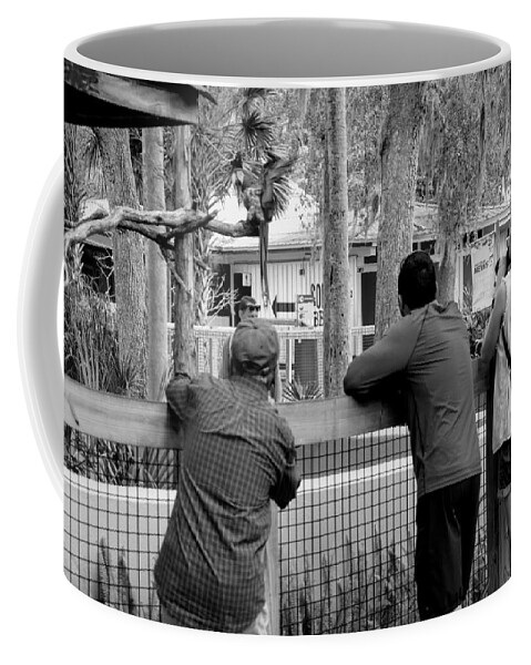 Street Scene Coffee Mug featuring the photograph People with Cameras at the Zoo by Valerie Collins