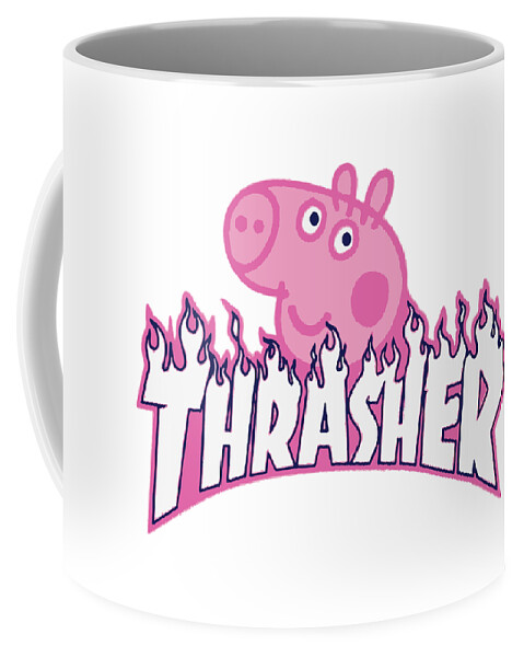 Peppa Pig Thrasher Coffee Mug by Clarence N Cash - Pixels