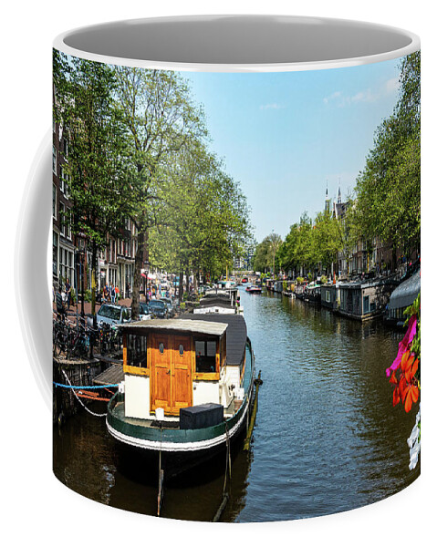 Amsterdam Canal Coffee Mug featuring the photograph Perfect Dutch Day by Marian Tagliarino