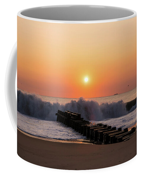 Rehoboth Beach Coffee Mug featuring the photograph Perfect Sunrise by Rose Guinther