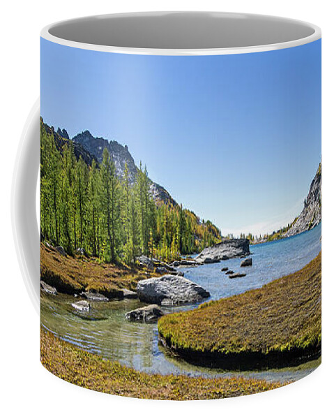 Perfection Lake Coffee Mug featuring the photograph Perfection Lake II by Angie Schutt