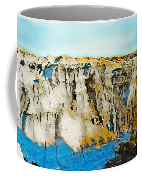 Art Coffee Mug featuring the digital art Perfection of the Badlands by Ally White