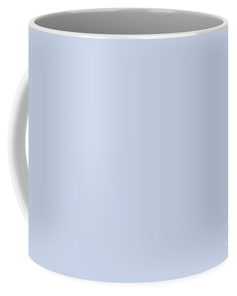 Pastel Coffee Mug featuring the digital art Periwinkle Blue - Pastel Baby Blue Solid Color From Crayon Box Color Collection by PIPA Fine Art - Simply Solid
