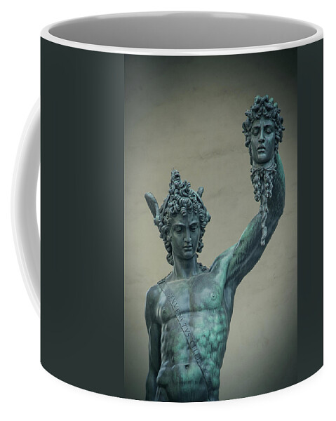 Perseus Coffee Mug featuring the photograph Perseus and Medusa by Denise Kopko
