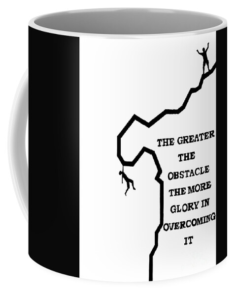 Quote Coffee Mug featuring the painting Perseverance by Jonathan A