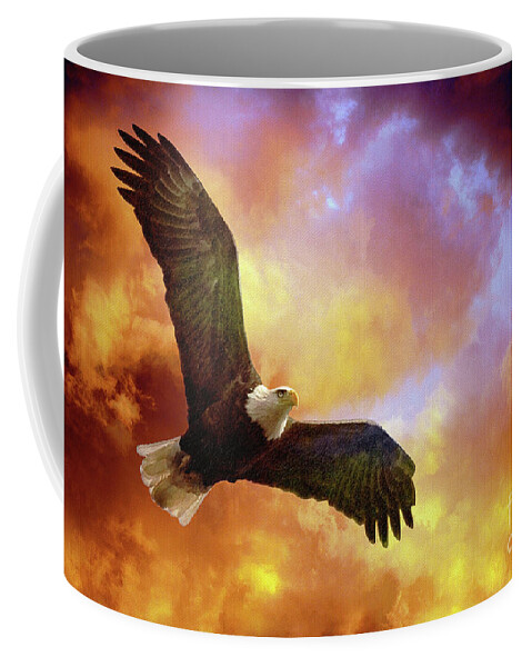 Eagle Coffee Mug featuring the photograph Perseverance by Lois Bryan