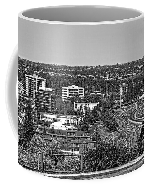 Perth Coffee Mug featuring the photograph Perth City from Kings Park, Western Australia 4 by Elaine Teague
