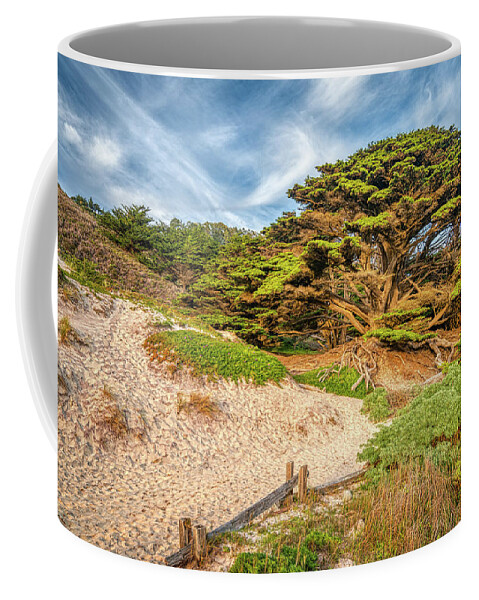 Pfieffer Coffee Mug featuring the photograph Pfieffer Beach Approach by Kenneth Everett