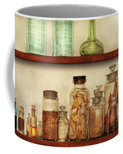 Pharmacist Coffee Mug featuring the photograph Pharmacy - Medical herbs by Mike Savad