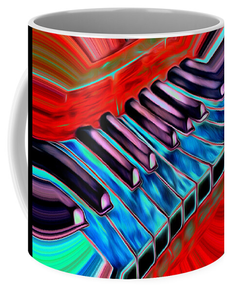 Entranceway Coffee Mug featuring the painting Piano Blues by Ronald Mills