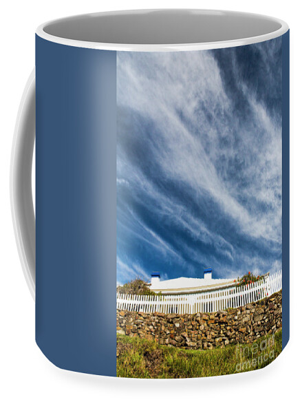 White Picket Fence Coffee Mug featuring the photograph Picket fence by Sheila Smart Fine Art Photography