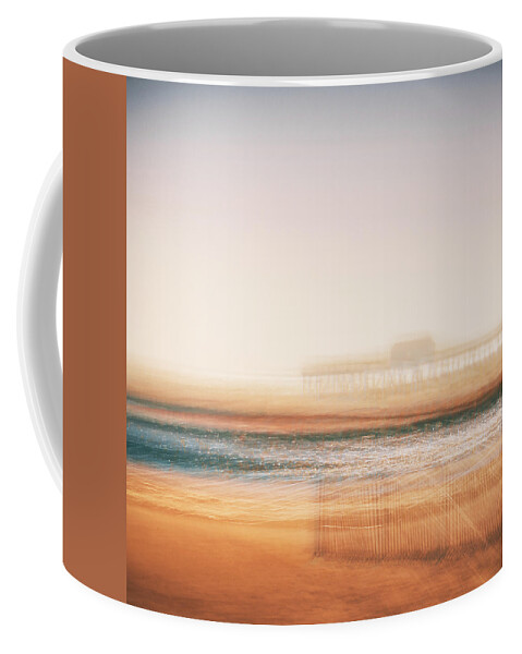  Coffee Mug featuring the photograph Pier by Steve Stanger