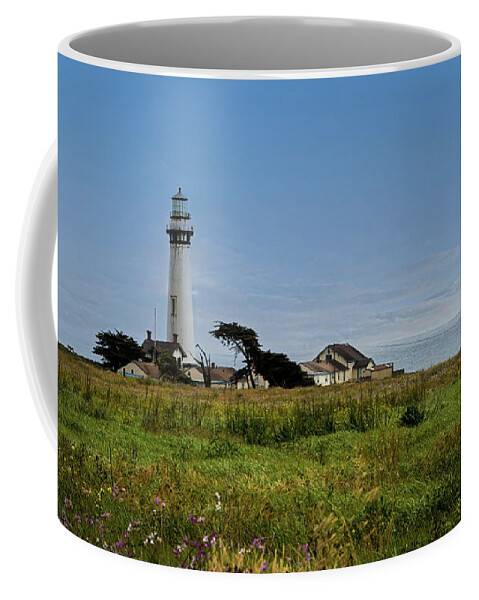 Lighthouse Coffee Mug featuring the photograph Pigeon Point Lighthouse by David Levin